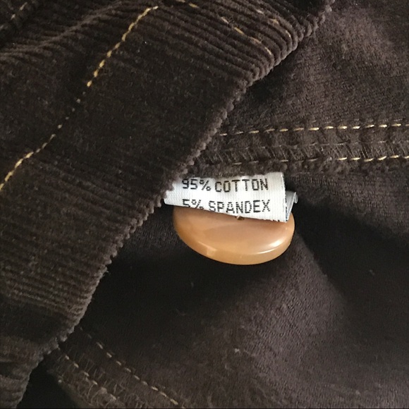 Tulle Brown Corduroy Fitted Blazer Jacket - Picture 8 of 8